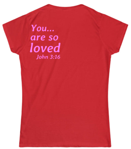 基督教女式短袖 T 恤 - 上帝高于一切