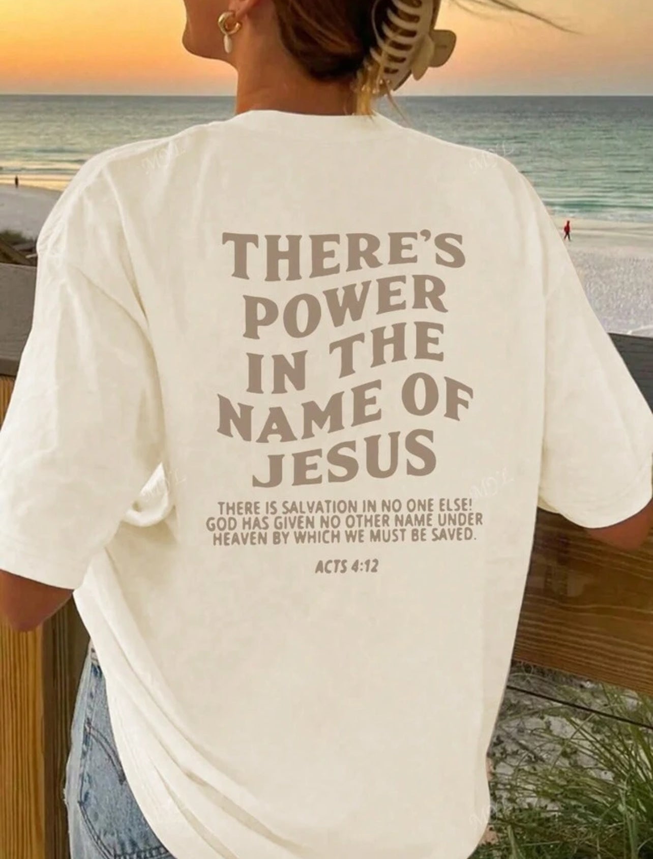 Christian Women's Short Sleeve Tee - Name of Jesus
