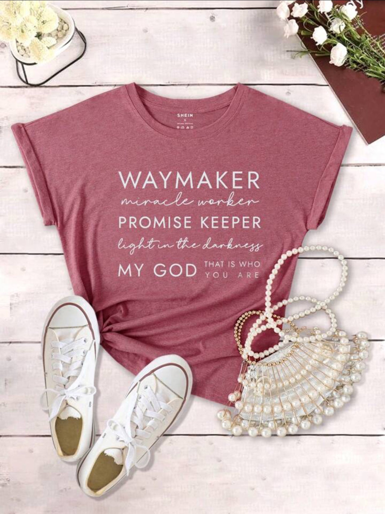 基督教女式短袖 T 恤 - Waymaker